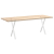 Nogi do stołu jadalnego, 2 szt., białe, 60x(72-73) cm, stal