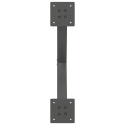 Nogi do stolika kawowego, 2 szt., antracyt, 60x(30-31) cm, stal