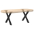 Nogi do stolika kawowego, 2 szt., czarne, 38x(42-43) cm, stal