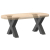 Nogi do stolika kawowego, 2 szt., antracyt, 50x(42-43) cm, stal
