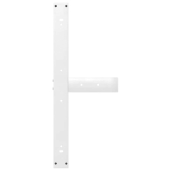 Nogi do stołu jadalnego, 2 pcs., białe, 90x35x(72-73) cm, stal