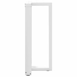 Nogi do stołu barowego, 2 szt., białe, 40x35x(90-91) cm, stal