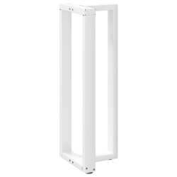 Nogi do stołu barowego, 2 szt., białe, 50x35x(110-111) cm, stal
