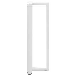 Nogi do stołu barowego, 2 szt., białe, 50x35x(110-111) cm, stal