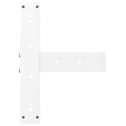 Nogi do stołu barowego, 2 szt., białe, 50x35x(110-111) cm, stal