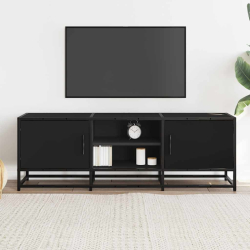 Szafka pod TV, czarna, 120x35x41 cm
