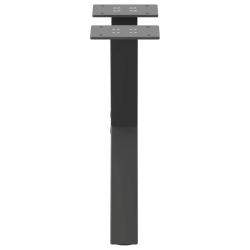 Nogi do stolika kawowego, 2 szt., antracyt, 40x(30-31) cm, stal