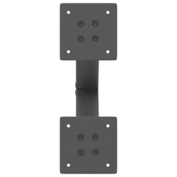 Nogi do stolika kawowego, 2 szt., antracyt, 40x(30-31) cm, stal