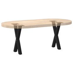 Nogi do stolika kawowego, 2 szt., czarne, 28x(42-43) cm, stal