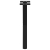 Nogi do stolika kawowego, 2 szt., czarne, 28x(42-43) cm, stal