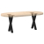 Nogi do stolika kawowego, 2 szt., czarne, 28x(42-43) cm, stal