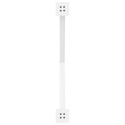 Nogi do stołu jadalnego, 2 szt., białe, 90x(72-73) cm, stal