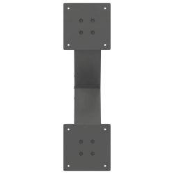 Nogi do stolika kawowego, 2 szt., antracyt, 50x(30-31) cm, stal