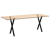 Nogi do stołu jadalnego, 2 szt., czarne, 60x(72-73) cm, stal