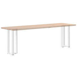 Nogi do stołu konsolowego, 2 pcs., białe, 38x25x(72-73) cm
