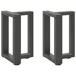 Nogi do stolika kawowego, 2 pcs., antracyt, 38x25x(42-43) cm