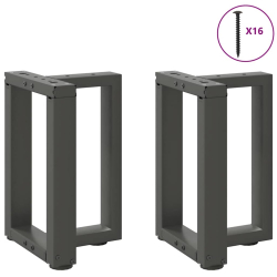 Nogi do stolika kawowego, 2 pcs., antracyt, 38x25x(42-43) cm