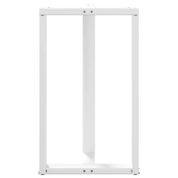 Nogi do stołu barowego, 2 szt., białe, 60x35x(100-101) cm, stal