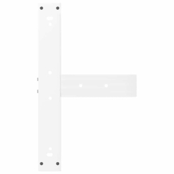 Nogi do stołu barowego, 2 szt., białe, 60x35x(100-101) cm, stal