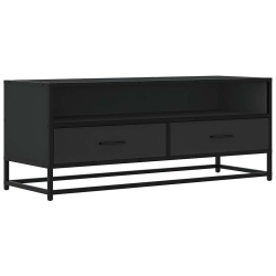Szafka pod TV, czarna, 100x34,5x40 cm