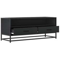 Szafka pod TV, czarna, 100x34,5x40 cm