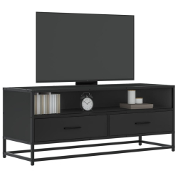 Szafka pod TV, czarna, 100x34,5x40 cm