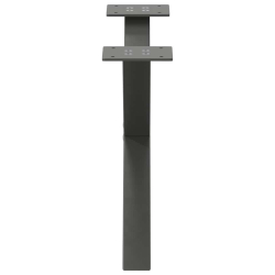Nogi do stolika kawowego, 2 szt., antracyt, 50x(30-31) cm, stal