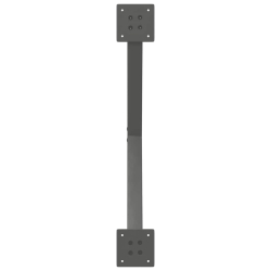 Nogi do stolika kawowego, 2 szt., antracyt, 70x(30-31) cm, stal