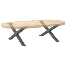 Nogi do stolika kawowego, 2 szt., antracyt, 70x(30-31) cm, stal