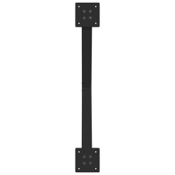 Nogi do stolika kawowego, 2 szt., czarne, 70x(30-31) cm, stal
