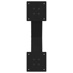 Nogi do stolika kawowego, 2 szt., czarne, 50x(30-31) cm, stal