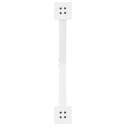 Nogi do stołu jadalnego, 2 szt., białe, 70x(72-73) cm, stal