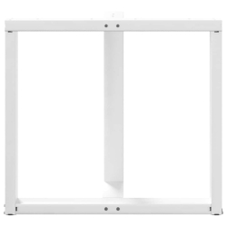 Nogi do stołu jadalnego, 2 pcs., białe, 80x35x(72-73) cm, stal