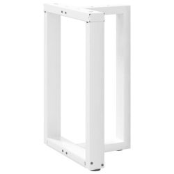 Nogi do stołu jadalnego, 2 pcs., białe, 50x35x(72-73) cm, stal