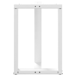 Nogi do stołu jadalnego, 2 pcs., białe, 50x35x(72-73) cm, stal