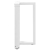 Nogi do stołu jadalnego, 2 pcs., białe, 50x35x(72-73) cm, stal