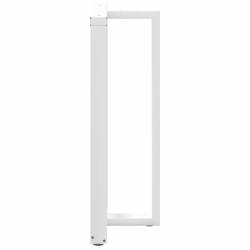 Nogi do stołu barowego, 2 szt., białe, 60x35x(110-111) cm, stal