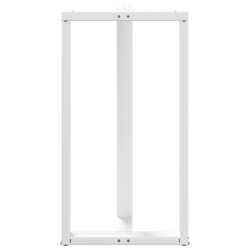 Nogi do stołu barowego, 2 szt., białe, 60x35x(110-111) cm, stal