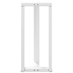 Nogi do stołu barowego, 2 szt., białe, 50x35x(90-91) cm, stal