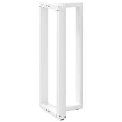 Nogi do stołu barowego, 2 szt., białe, 50x35x(100-101) cm, stal
