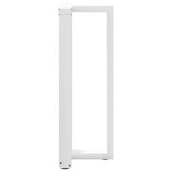 Nogi do stołu barowego, 2 szt., białe, 50x35x(100-101) cm, stal