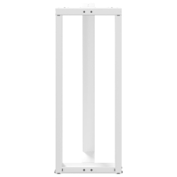 Nogi do stołu barowego, 2 szt., białe, 50x35x(100-101) cm, stal
