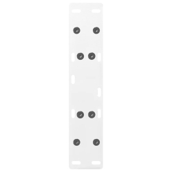 Nogi do stolika kawowego, 2 szt., biale, 30x(30-31) cm, stal