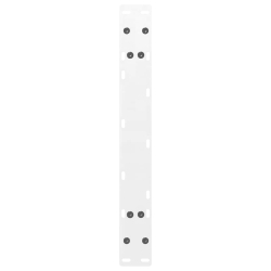 Nogi do stolika kawowego, 2 szt., biale, 60x(30-31) cm, stal