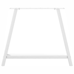 Nogi do stolika kawowego, 2 szt., biale, 90x(72-73) cm, stal