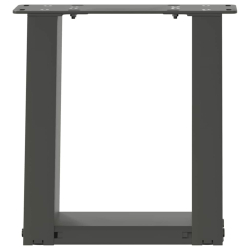 Nogi do stolika kawowego, 2 szt., antracyt, 30x(30-31) cm, stal