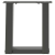 Nogi do stolika kawowego, 2 szt., antracyt, 30x(30-31) cm, stal