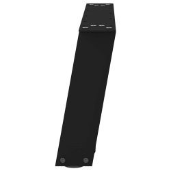 Nogi do stolika kawowego, 2 szt., czarne, 70x(30-31) cm, stal