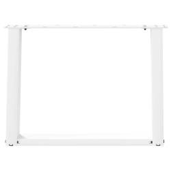 Nogi do stolika kawowego, 2 szt., białe, 70x(42-43) cm, stal