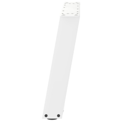 Nogi do stolika kawowego, 2 szt., białe, 70x(42-43) cm, stal